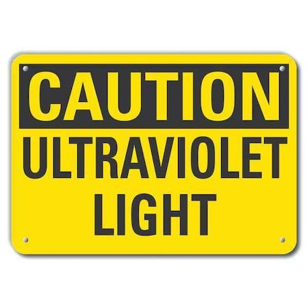 Caution Sign, 10 in H, 14 in W, Plastic, Horizontal Rectangle, LCU3-0249-NP_14x10