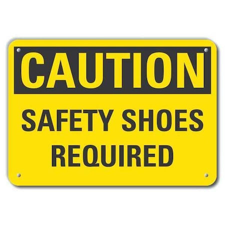 Caution Sign, 14" W, 10" H, 0.055" Thick, LCU3-0269-NP_14x10