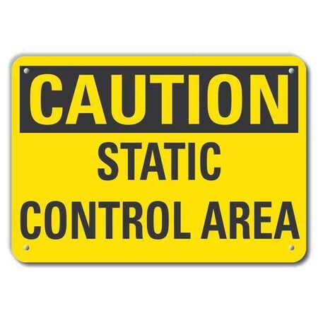 Caution Sign, 14" W, 10" H, 0.055" Thick, LCU3-0257-NP_14x10