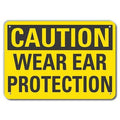 Caution Sign, Recycled Aluminum, 7 in. H, LCU3-0259-RA_10x7