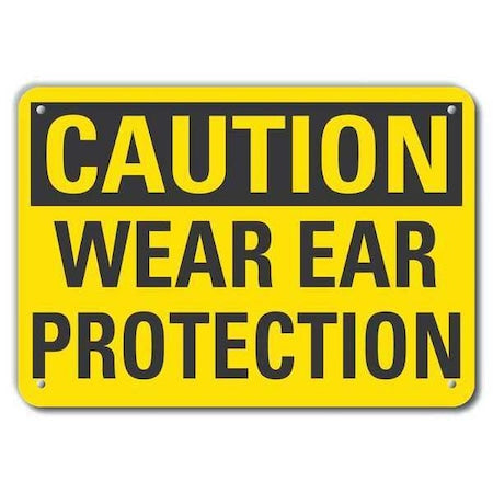 Caution Sign, Recycled Aluminum, 7 in. H, LCU3-0259-RA_10x7