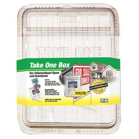 Brochure Holder, Gray, 15" H, PK3