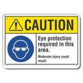 Caution Sign, Recycled Aluminum, 7 in. H, LCU3-0060-RA_10x7