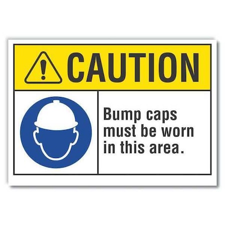 Caution Sign, 10" W, 7" H, 0.004" Thickness, LCU3-0066-ED_10x7