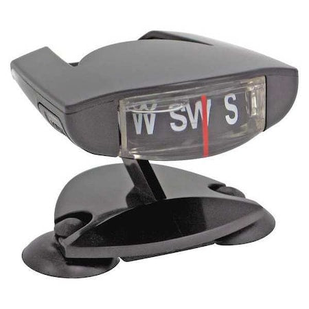 Suction Cup Compass,L 2"",Black