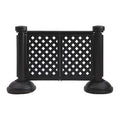 Patio Fence Post and Base, 36 in H, Black