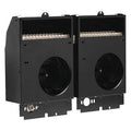 Recessed Electric Wall-Mount Heater, Recessed or Surface, 3000/2250W W, 240/208V AC, Black