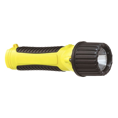 Yellow LED Handheld Flashlight, Alkaline AA, 120lm