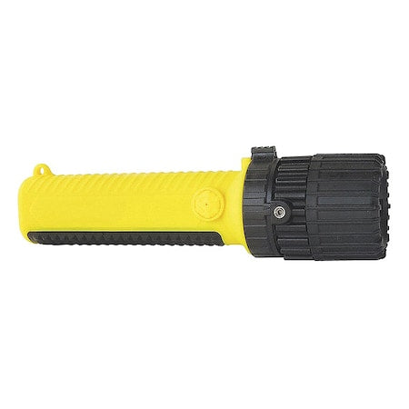 Yellow LED Handheld Flashlight, Alkaline AA, 157lm