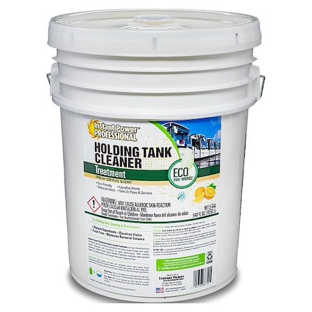 Holding Tank Cleaner And Treatment, 5 Gal Pail, Liquid, Clear Orange