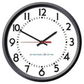 Clock, Black Case, Analog, 12 hr. Format