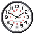 Clock, Black Case, 12/24 hr. Format, 110V
