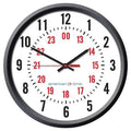 Clock,Blk Case,13-1/4""H,12/24 hr. Format