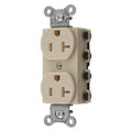 Straight Blade Receptacle, 5-20R, 20 A, 125V AC, 2 Pole, 3 Wire, Flush Mount, Grounded