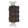 Straight Blade Receptacle, 5-15R, 15 A, 125V AC, 2 Pole, 3 Wire, Flush Mount, Grounded