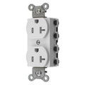 Straight Blade Receptacle, 5-20R, 20 A, 125V AC, 2 Pole, 3 Wire, Flush Mount, Grounded