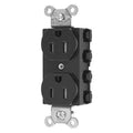 Straight Blade Receptacle, 5-15R, 15 A, 125V AC, 2 Pole, 3 Wire, Flush Mount, Grounded