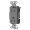 Straight Blade Receptacle, 5-20R, 20 A, 125V AC, 2 Pole, 3 Wire, Flush Mount, Grounded
