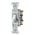 Wall Switch, 15A, Wht, 1/2 HP, 1-Pole Switch