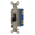 Wall Switch, 15A, Black, 1 HP, 1-Pole Switch