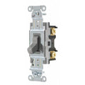 Wall Switch, 20A, Gray, 1 HP, 1-Pole Switch