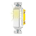 Wall Switch, White, 1/2 HP, 1-Pole Switch