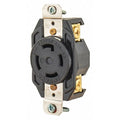 Locking Receptacle, L15-30R, 30 A, 250V AC, Three Phase, 3 Pole, Flush Mount, Screw Terminals