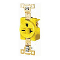 Straight Blade Receptacle, 6-20R, 20 A, 250V AC, 2 Pole, 3 Wire, Flush Mount, Grounded