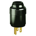 Straight Blade Plug, 5-15P, 15 A, 125V AC, 2 Pole, Screw Terminals, Grounded