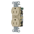 Straight Blade Receptacle, 5-15R, 15 A, 125V AC, 2 Pole, 3 Wire, Flush Mount, Grounded