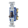 Wall Switch, 2 hp, Toggle, 15 A, Brown