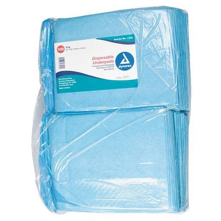 Disposable Underpads,23x24In,31 g,PK200