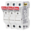 Fuse Holder, 0 to 30A Amp Range, 600V AC/DC Volt Rating, 4 Poles, Clamp/Spade Lug