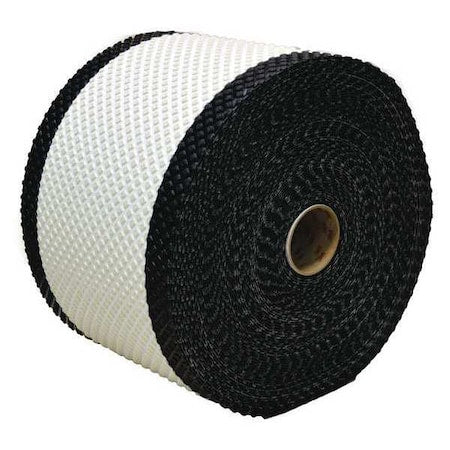 Pavement Marking Tape, Retroreflective Polymer, 50 yd Length, 7" Width, 1/16 in Height, White/Black