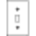 Weatherproof Cover, Switch Box Type, 2 Gang, Aluminum, Toggle Switch Cover Type