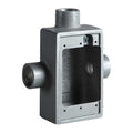 Electrical Box, 18 cu in, FST Box Type, 1 Gang, Malleable Iron, Rectangular Shape