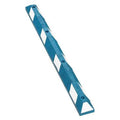 Car Stop, Rubber, 4 in Height, 6 ft Length, Blue/White