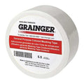 Masking Tape, 1/2 in W x 60 yd L, 5.5 mil Thick, White, Rubber Adhesive, 72 PK