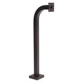 Curb Height Pedestal, 36"H, Steel, Black