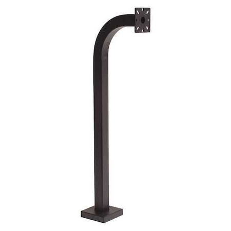 Curb Height Pedestal, 36"H, Steel, Black