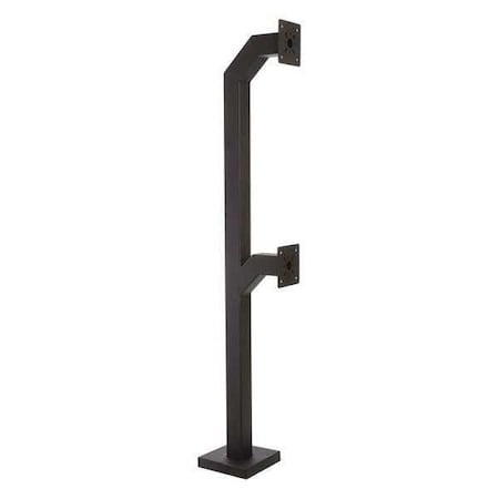 Dual Head Gooseneck Pedestal, 84"H, 80 lb.