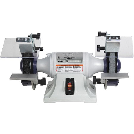 Bench Grinder, 6 in Max. Wheel Dia, 36/60 Grinding Wheel Grit