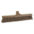 16 in Sweep Face Broom Head, Synthetic, Brown