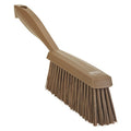 1 19/32 in W Bench Brush, Medium, 6 1/2 in L Handle, 6 1/2 in L Brush, Brown, Polypropylene