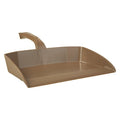 Hand Held Dust Pan, Plastic, Brown, 13" W