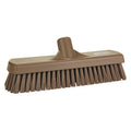 Deck Brush, 1-19/32" L Trim, Brown Bristle