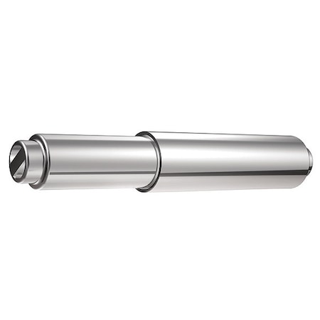 Toilet Paper Roll Spindle, Plastic, Silver
