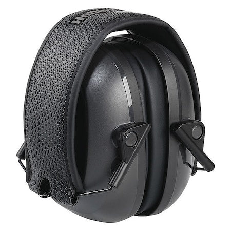 VeriShield Folding Ear Muffs, 24 dB NRR, Passive, General Purpose, Black