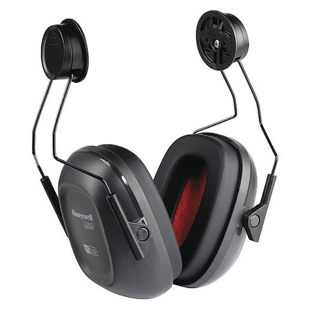 VeriShield Hard Hat Mounted Ear Muffs, 21 dB NRR, Passive, General Purpose, Black