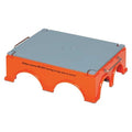 Step Stand Kit, 1 Steps, 500 lb Load Capacity, 5 11/32 in Overall Height, Plastic, Orange